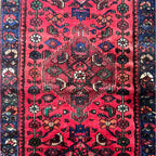 193cm x 104cm Hand-Knotted Vintage Hamadan Rug