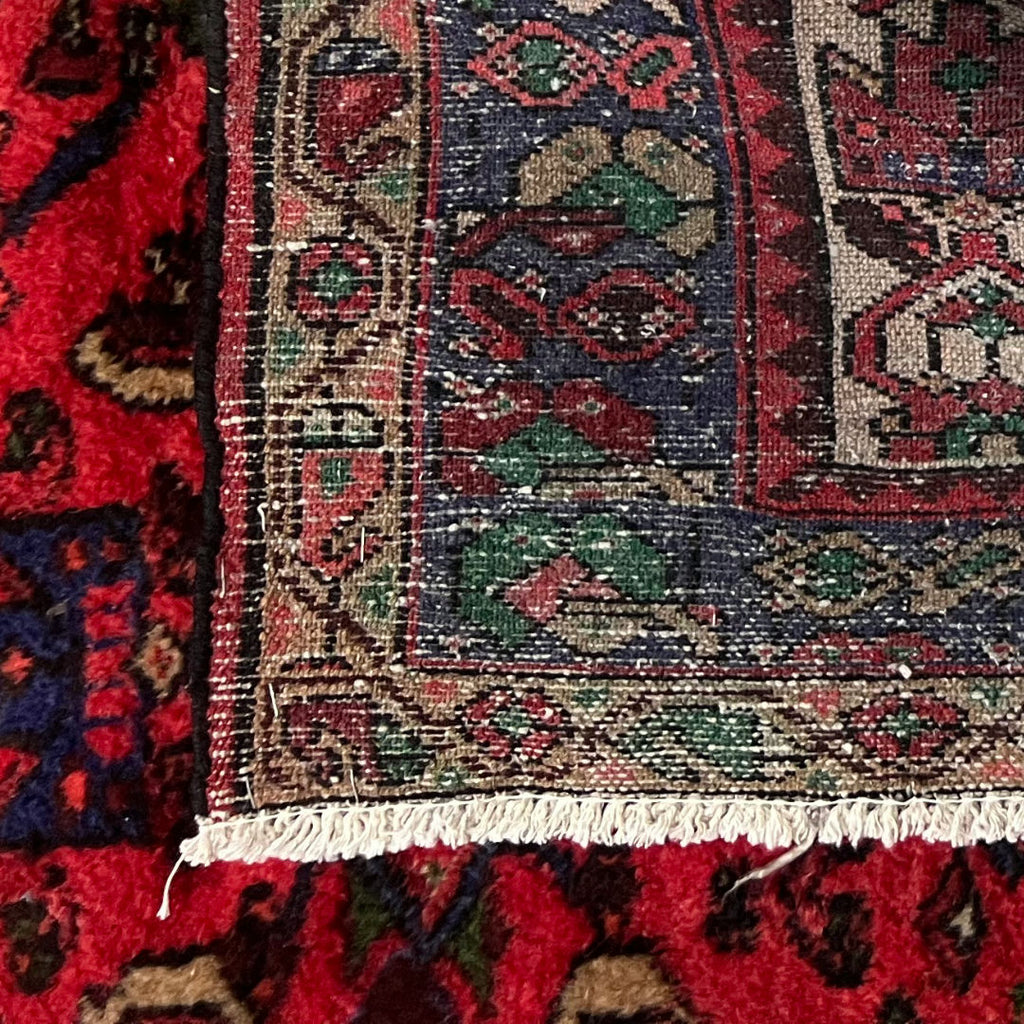 193cm x 104cm Hand-Knotted Vintage Hamadan Rug