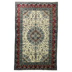 224 x 139 cm Hand-Knotted Persian Isfahan Floral Rug