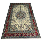224 x 139 cm Hand-Knotted Persian Isfahan Floral Rug