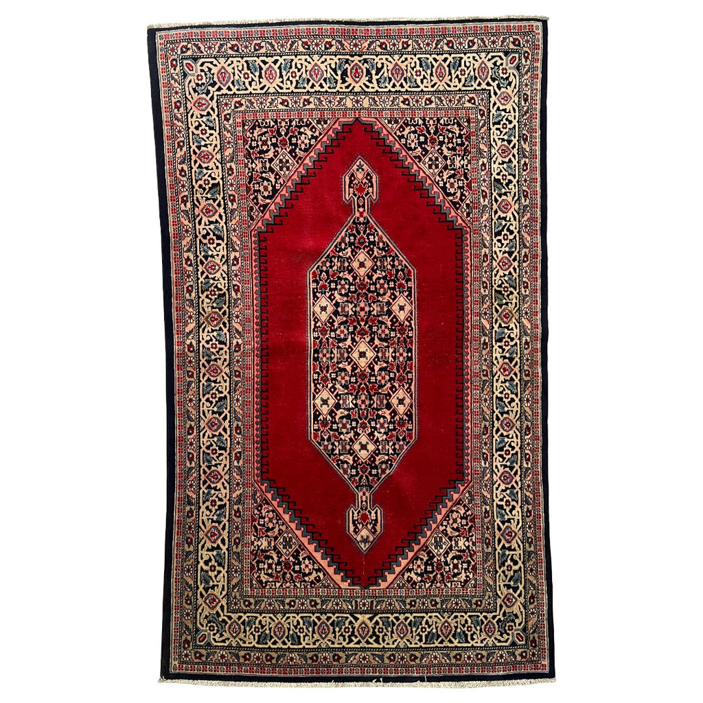 226cm x 130cm Hand-Knotted Authentic Persian Bidjar Rug