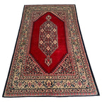 226cm x 130cm Hand-Knotted Authentic Persian Bidjar Rug
