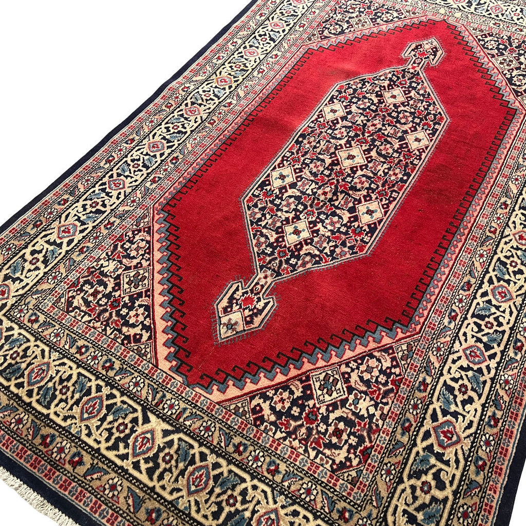 226cm x 130cm Hand-Knotted Authentic Persian Bidjar Rug
