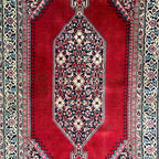 226cm x 130cm Hand-Knotted Authentic Persian Bidjar Rug