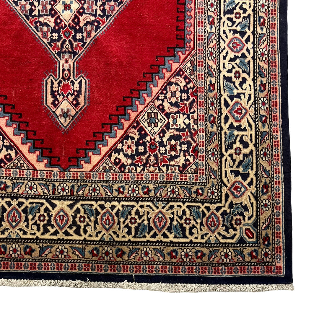 226cm x 130cm Hand-Knotted Authentic Persian Bidjar Rug