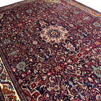 360 x 265 cm Hand-Knotted Vintage Persian Kashan Rug