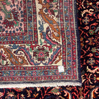 360 x 265 cm Hand-Knotted Vintage Persian Kashan Rug