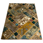 212 x 148 cm Hand-Knotted Ultra Vintage Persian Wool Rug