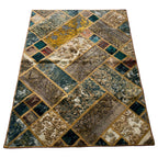 212 x 148 cm Hand-Knotted Ultra Vintage Persian Wool Rug