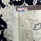 200 x 150 cm Hand-Knotted Persian Nain Nohla Wool & Silk Rug