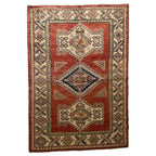 181 x 129 cm Hand-Knotted Afghan Kazak – Wool Rug