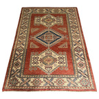 181 x 129 cm Hand-Knotted Afghan Kazak – Wool Rug