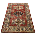 181 x 129 cm Hand-Knotted Afghan Kazak – Wool Rug