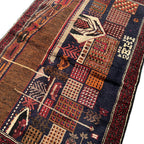 149 x 85 cm Hand-Knotted Afghan Baluch Rug