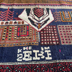 149 x 85 cm Hand-Knotted Afghan Baluch Rug