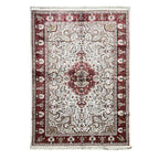 213 x 152 cm Hand-Woven Indian Silk Jaipur Oriental Rug