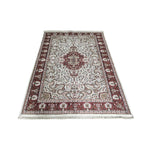 213 x 152 cm Hand-Woven Indian Silk Jaipur Oriental Rug