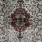 213 x 152 cm Hand-Woven Indian Silk Jaipur Oriental Rug