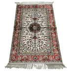 120 x 80 cm Hand-Woven Indian Silk Jaipur Oriental Rug