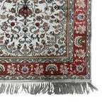 120 x 80 cm Hand-Woven Indian Silk Jaipur Oriental Rug