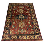 149 x 99 cm Hand-Knotted Afghan Kazak Wool Rug
