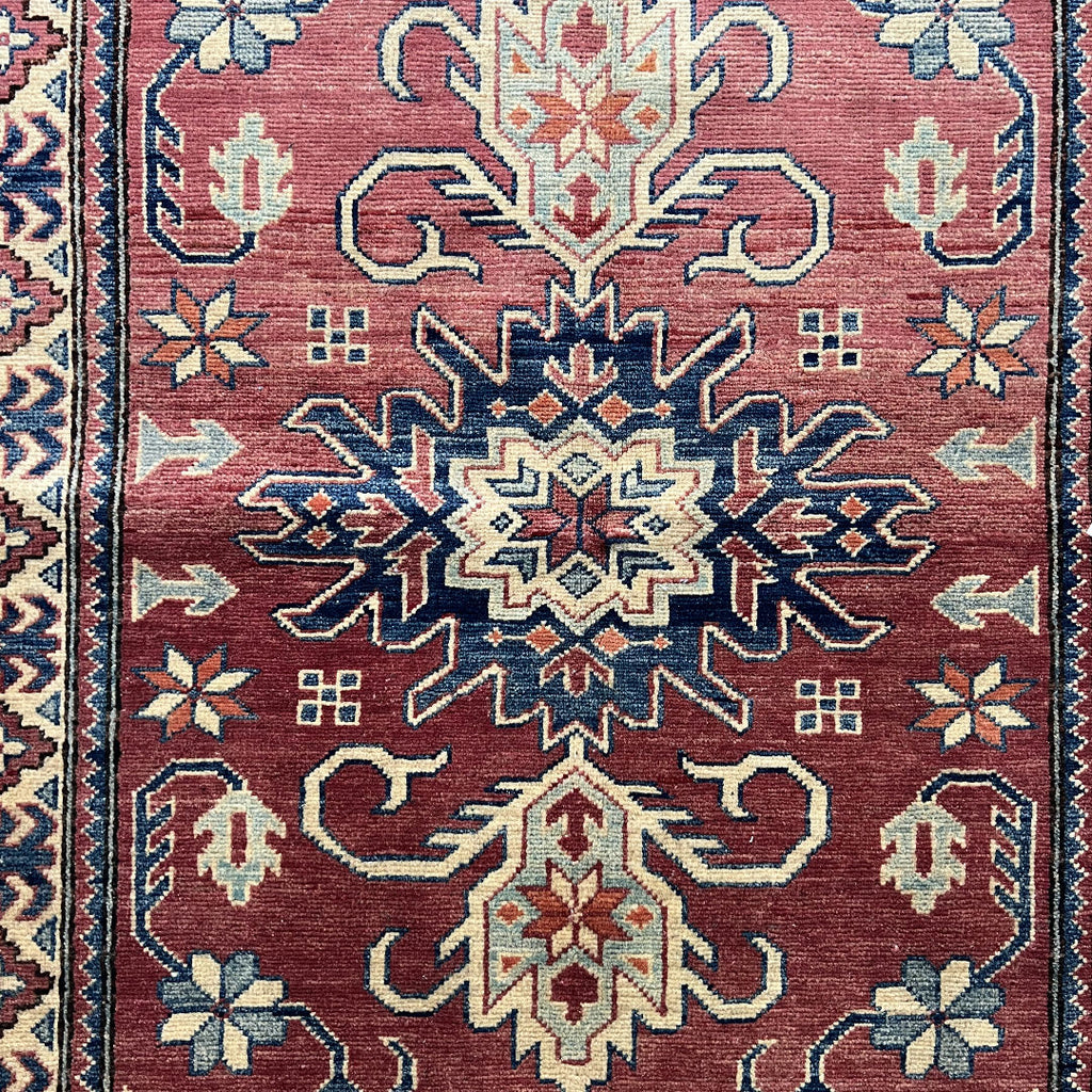 149 x 99 cm Hand-Knotted Afghan Kazak Wool Rug