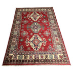 187 x 124 cm Hand-Knotted Afghan Kazak Wool Rug