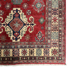 187 x 124 cm Hand-Knotted Afghan Kazak Wool Rug