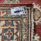 138 x 105 cm Hand-Knotted Afghan Kazak Wool Rug
