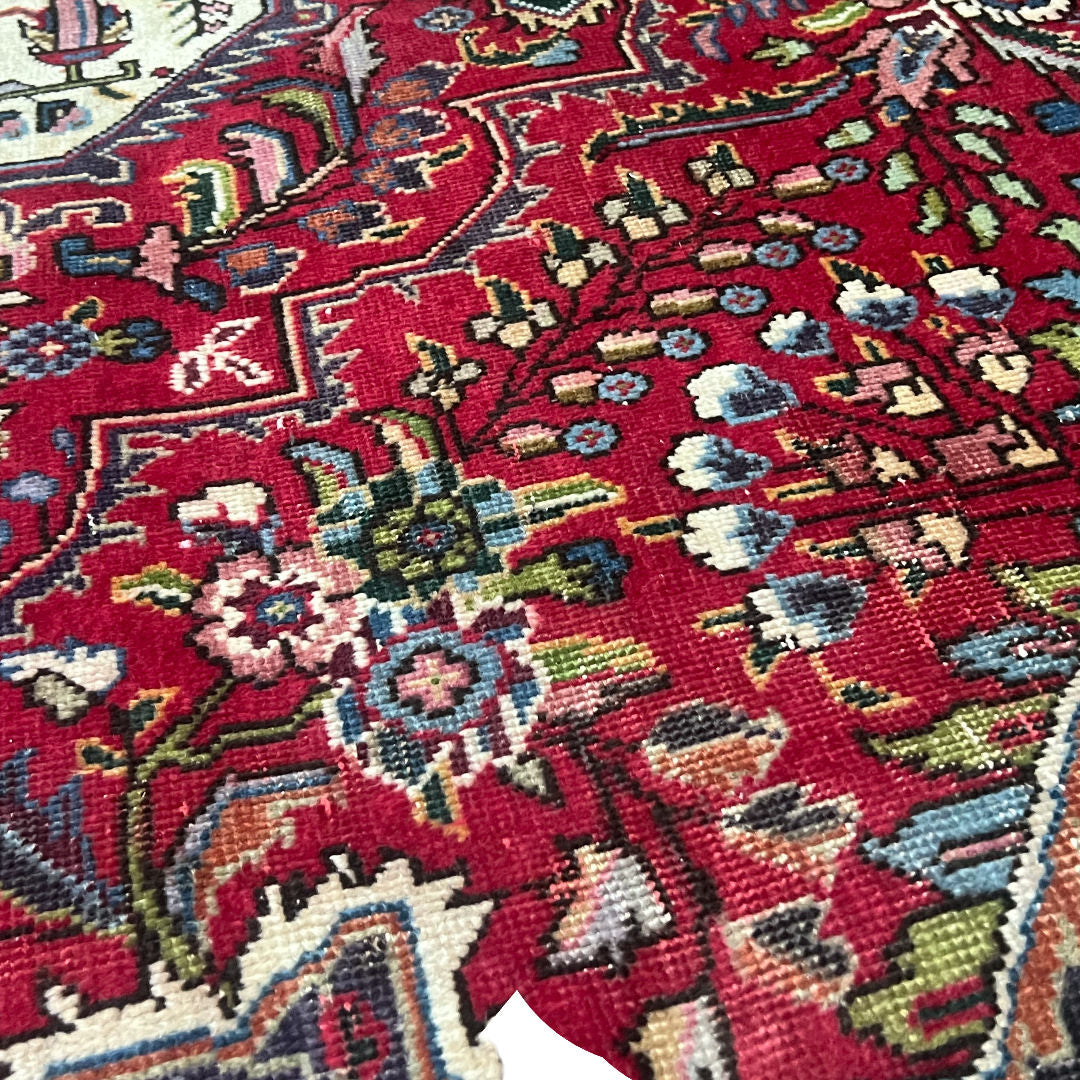 393 x 302 cm Hand-Knotted Persian Tabriz Rug