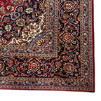410 x 295 cm Hand-Knotted Persian Kashan Wool Rug