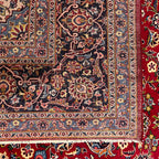 410 x 295 cm Hand-Knotted Persian Kashan Wool Rug