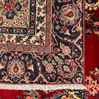 340 x 245 cm Hand-Knotted Persian Kashan Wool Rug