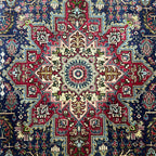 336 x 218 cm Hand-Knotted Persian Kashan Wool Rug