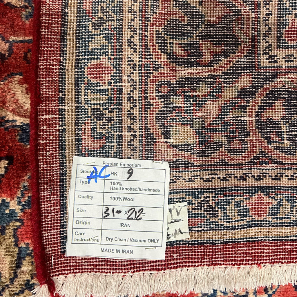 310 x 212 cm Hand-Knotted Persian Tabriz Rug,