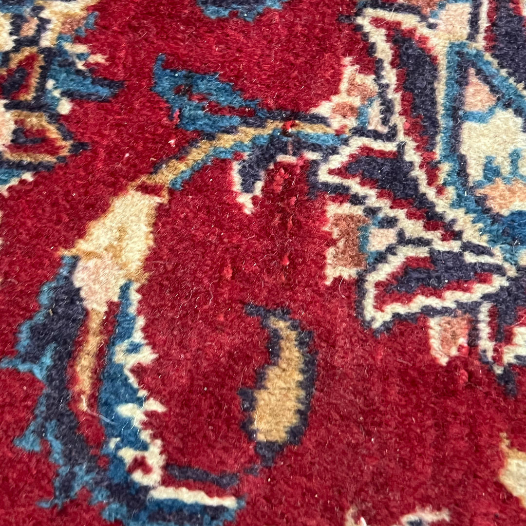 340 x 205 cm Hand-Knotted Persian Kashan Rug