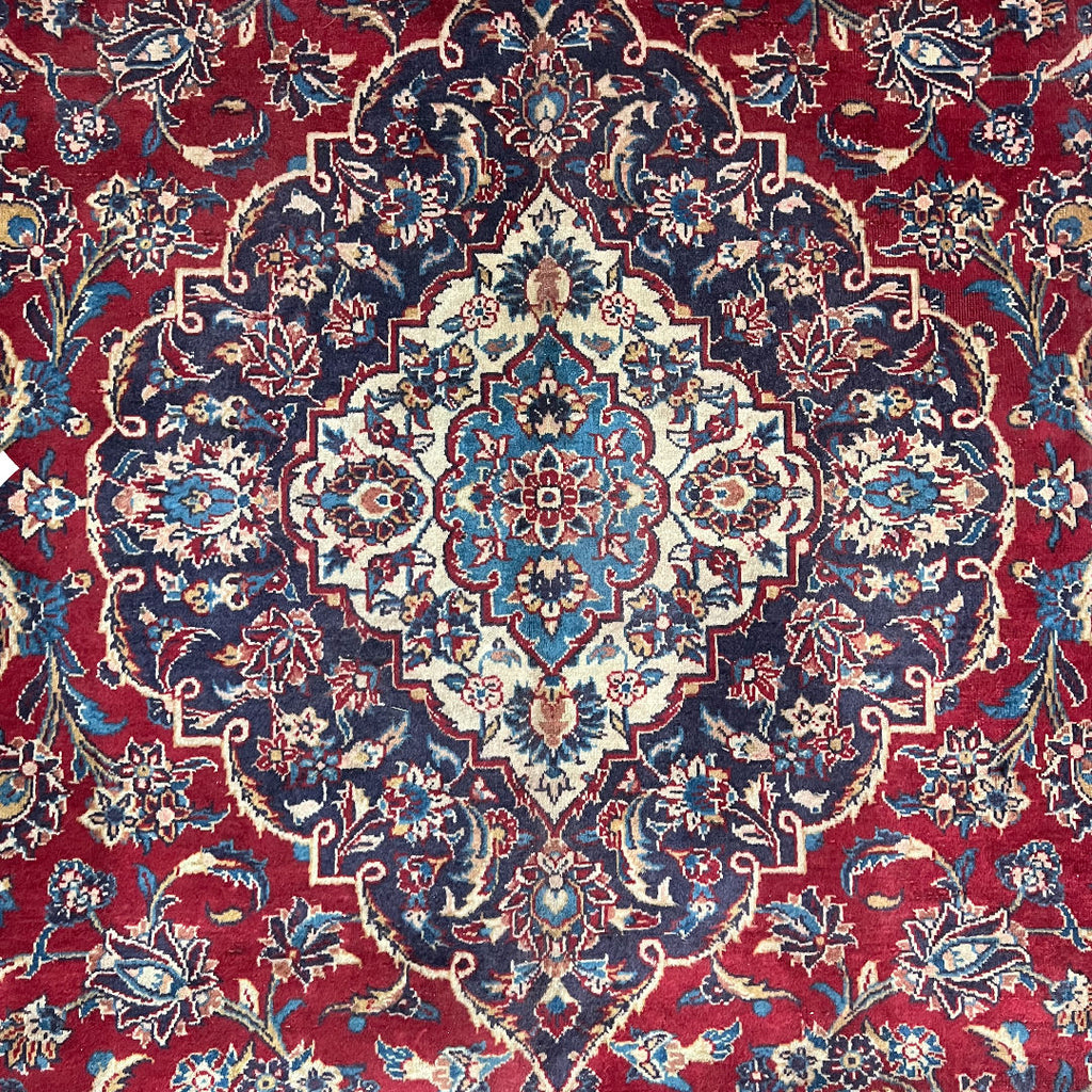 340 x 205 cm Hand-Knotted Persian Kashan Rug