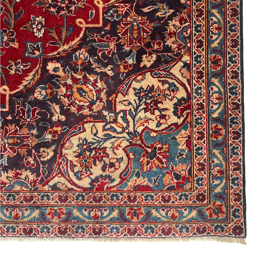 340 x 205 cm Hand-Knotted Persian Kashan Rug