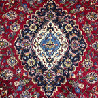 344 x 250 cm Hand-Knotted Persian Kashan Wool Rug