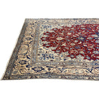 266 x 170 cm Persian Vintage Nain Red Medallion Rug