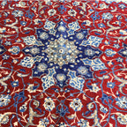 266 x 170 cm Persian Vintage Nain Red Medallion Rug