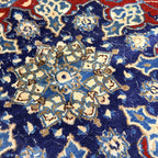 266 x 170 cm Persian Vintage Nain Red Medallion Rug
