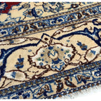 266 x 170 cm Persian Vintage Nain Red Medallion Rug