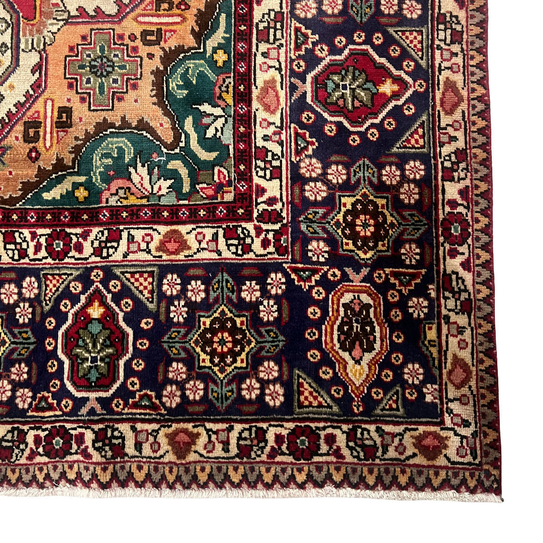 405 x 305 cm Hand-Knotted Vintage Persian Kashan Rug