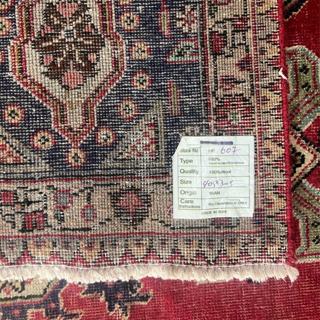 405 x 305 cm Hand-Knotted Vintage Persian Kashan Rug