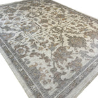 365 x 274 cm Cream & Taupe Persian-Style Machine Made Floral Rug