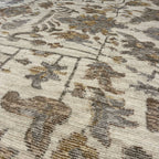 365 x 274 cm Cream & Taupe Persian-Style Machine Made Floral Rug