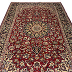 318 x 210 cm Hand-Knotted Persian Kashan Rug