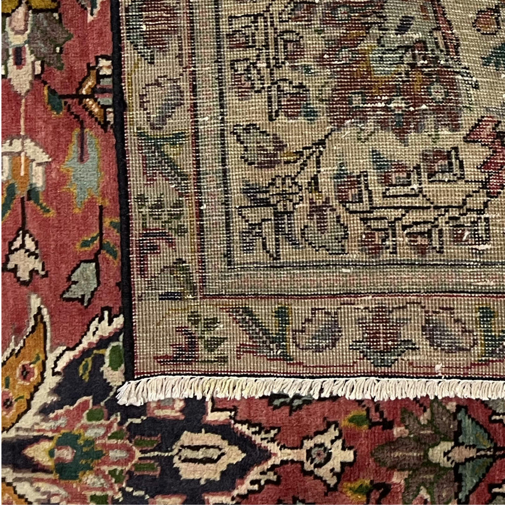 285 x 175 cm Hand-Knotted Persian Geometric Tabriz Rug