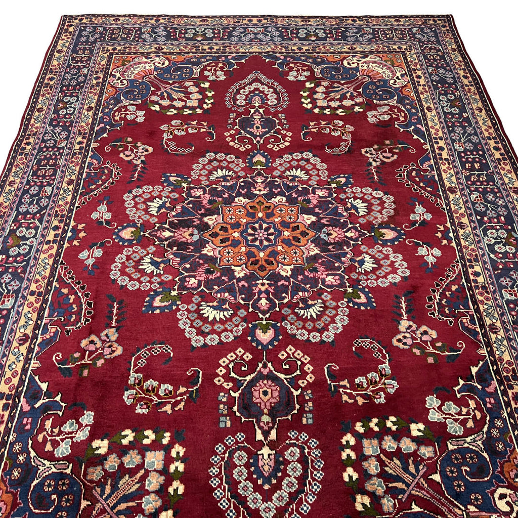 295 x 200 cm Hand-Knotted Persian Kashan Medallion Rug